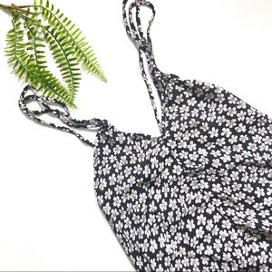 Brandy Melville Black Floral Dress